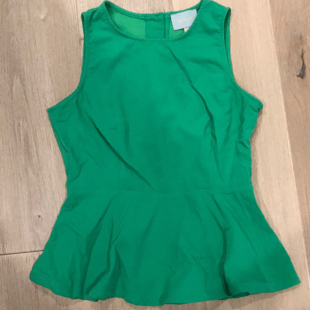 green peplum- worn once